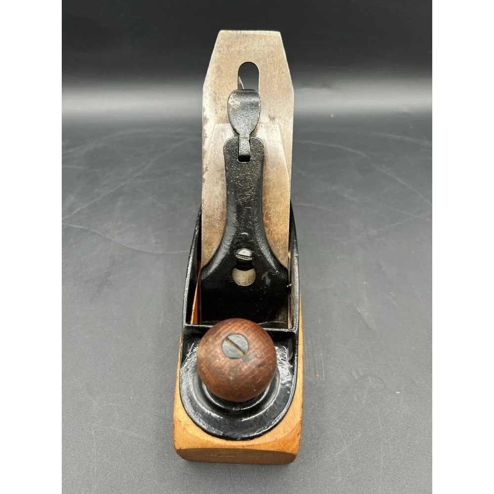 Vintage Transitional Smoothing Plane Wood Working Tool 8